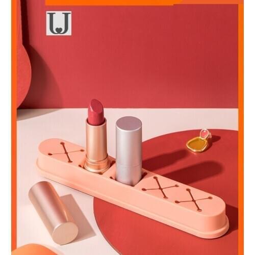 Youpinjordanjudy Silicone lipstick storage box Desktop cosmetics Finishing box Creativity Lip glaze lipstick box