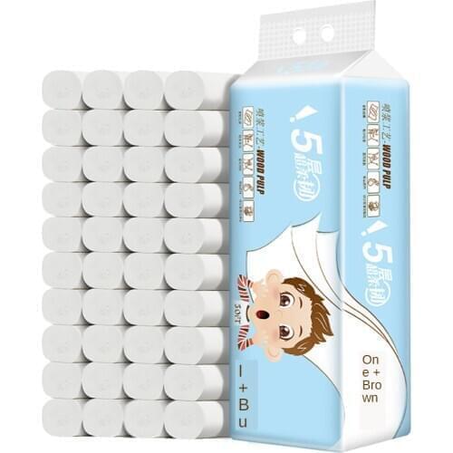 Toilet paper household wood roll paper 12 rolls affordable packaging wholesale custom toilet paper toilet paper coreless paper