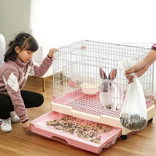 5/10Pcs Rabbit Cage Liners Disposable Large Plastic Mat Films for Bunny Hamsters