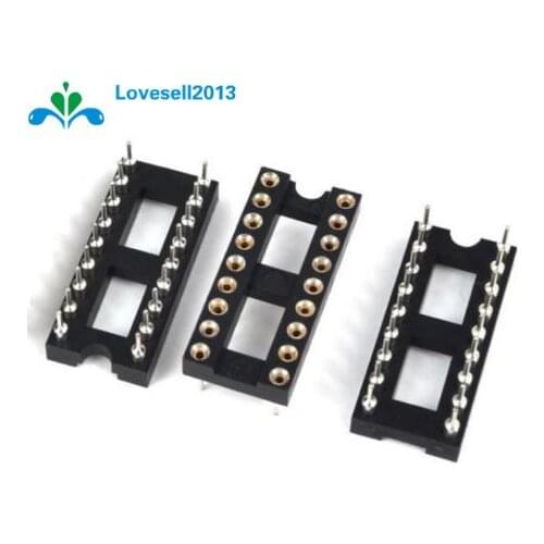 10pcs 18Pin DIP SIP Round IC Sockets Adaptor Solder Type gold plated machined N
