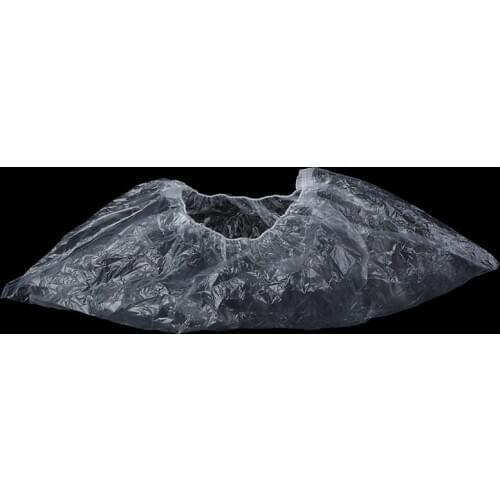 100Pcs/lot White Plastic Waterproof Overshoes Rainy Day Carpet Floor Protector Thick Cleaning Shoe Cover Disposable Shoe Covers