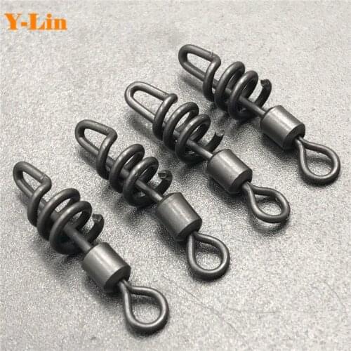 20XCarp Fishing Corkscrew Swivel UK Size 8 Quick Change Swivels Carp Fishing Tackle Rolling Swivels Accessories Of Fishing China