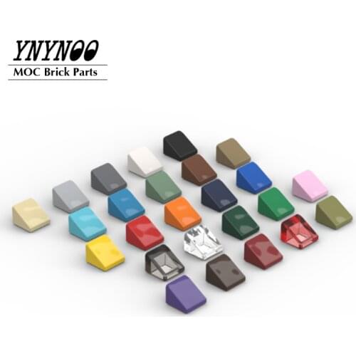 200Pcs 1x1 Slope Brick DIY Enlighten MOC Plastic Building Block Wall Bricks Toys For Kids Compatible with 50746 Assembles Parts