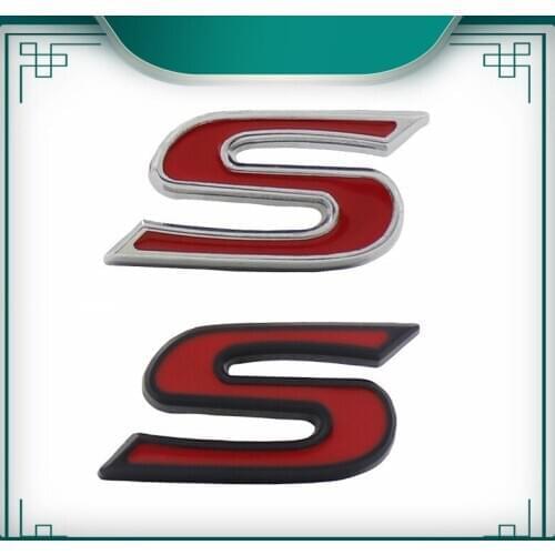 3D S sport for CROWN REIZ COROLLA Camry Fender trunk Nameplate Decal Emblem Badge Sticker