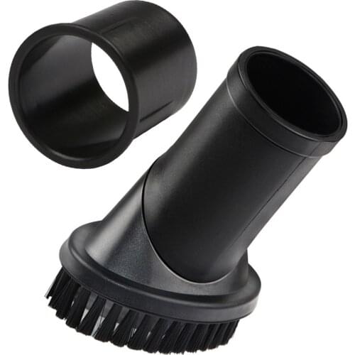 Round Brush Hose Adapter For Karcher Vacuum Cleaner Parts 32-35mm Inner Diameter Hair Round Brushes Head Dusting Crevice Tool
