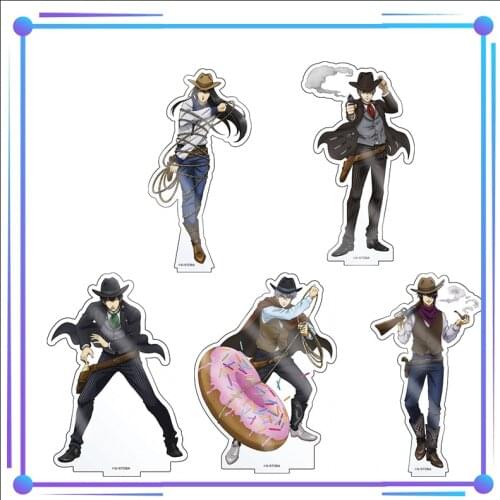 Anime GINTAMA Desktop Decor Sakata Gintoki Shimura Shinpachi Kagura Acrylic Stand Figure Display Model Plate Cosplay Xmas Gifts