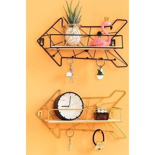 No Holes on The Wall Shelf Door Hook Living Room Decoration Storage Rack Bathroom Shelves Wall Shelf Hanging Rack