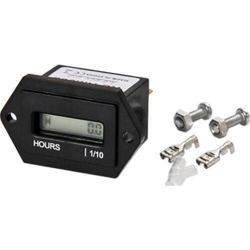 Digital LCD Hour Meter DC 4.5-90V For Any Engine Lawn Mower Tractor Truck Forklift Marine Marine ATV Motorcycle Snowmobile Jet S