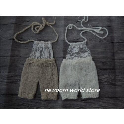Baby pants ,newborn photography props mohair and lacepants
