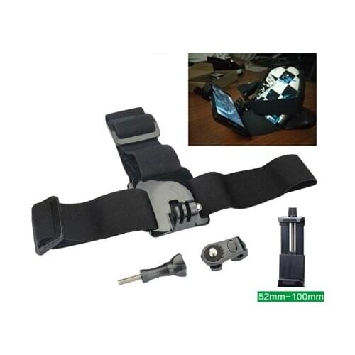 For GoPro Hero 6 5 Head Strap Mount for Xiaomi Yi 4K SJ4000 H9 Sony Camera accessories Harness Belt For Mobile Phone Holder