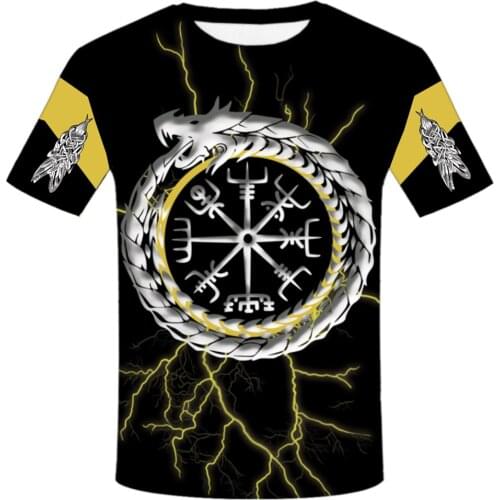 Viking 3D Printed men t shirt Harajuku Fashion Short sleeve shirt summer Casual Unisex tshirt tops streetwear men clothing 2021