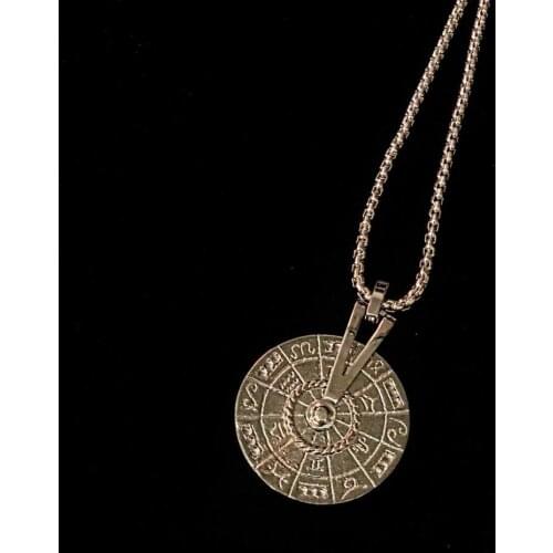 GULCE DERELI, HOROSCOPE SYMBOL CHARM CHAIN NECKLACE, CHAIN NECKLACES, CHARM NECKLACES, GIFT BOX, GOLD/SILVER PLATED