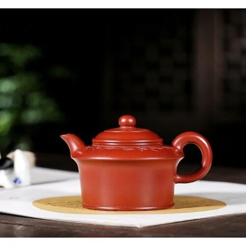Yixing famous Fan Zehong handmade suits are recommended dahongpao high empty flat teapot undertakes to the teapot