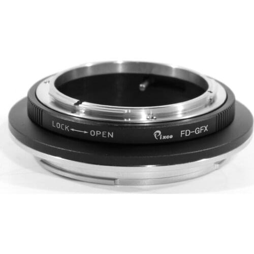 Pixco Lens Mount Adapter Ring for Canon FD to Fujifilm GFX Camera 100S 100 50R 50S