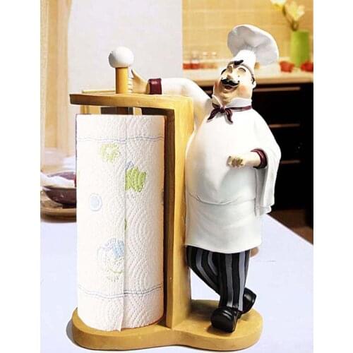 Kitchen Napkin Towel Holder Roll Paper Storage Shelf Vertical Home Chef Restaurant European Style Paper Tissue Storage RackLB594