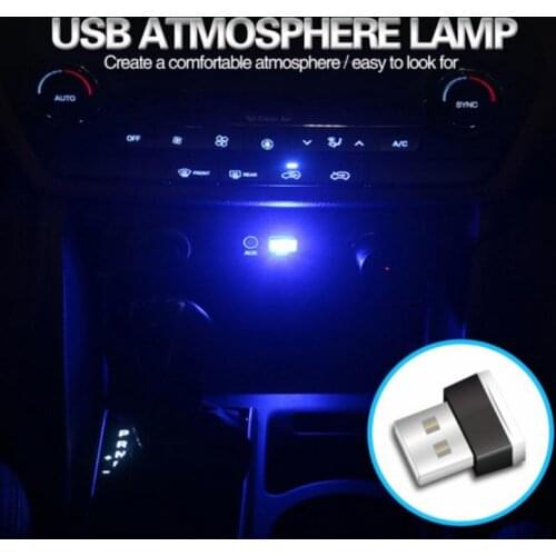 Mini USB Light LED Car Ambient Light Modeling Light Automotive Interior USB Light Interior Light For Car Decoration Lamp