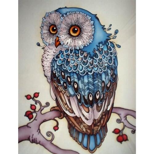 New Arrival 3D Square Diamond Painting Cross Stitch Kit Diy Diamond Embroidery Rhinestone Needlework Wall Stickers Owl