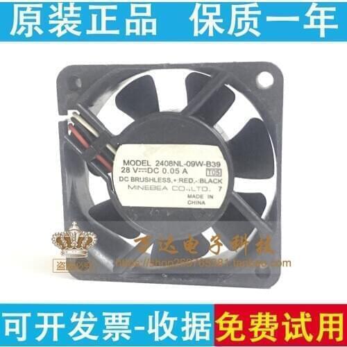 Original NMB 6020 2408NL-09W-B39 DC28V 0.05A 6cm inverter cooling fan