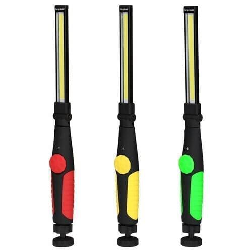 Rechargeable LED Work Light Foldable LED Flashlight Cordless Portable Magnetic COB LED Work Lights Inspection Light For Garage