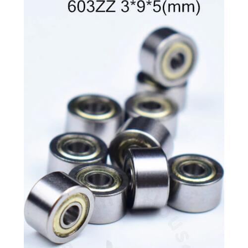 603 603ZZ 10pieces bearing 3*9*5(mm) free shipping ABEC-5 metal Sealed Bearing chrome steel bearing 603 603Z 603ZZ bearings