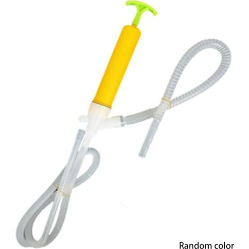 Portable Manual Dispenser Random Color Fuel Lightweight Lubricant Liquid Fluid Transfer Pump Inflator Siphon Suction Petrol Car