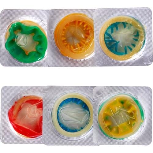 10 pcs Men Condoms Adult Sex Products Sensation Female G-spot Vaginal Stimulation Condoms Sophora Viciifolia Spike Penis Z4