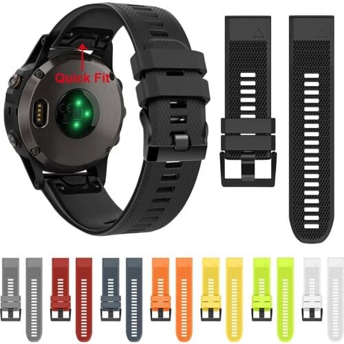 22 26mm Band for Garmin Instinct Forerunner 945 935 Watch Watchband for Garmin Fenix 5 5xPlus Quick Release Silicone Wrist Strap
