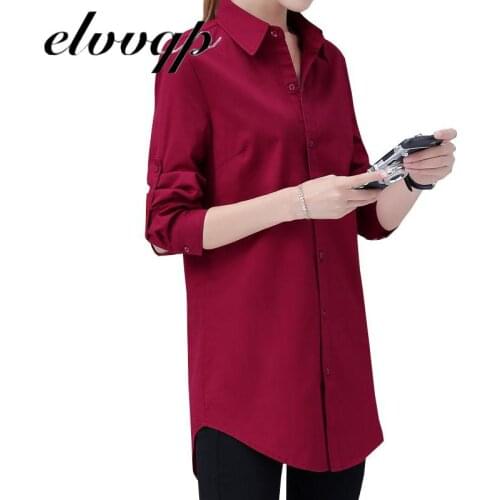 S-5XL Plus size 2021New spring Autumn Casual Blouse Women Fashion Long Sleeves Tops Vintage Femme Shirts Elegant Long Blouse
