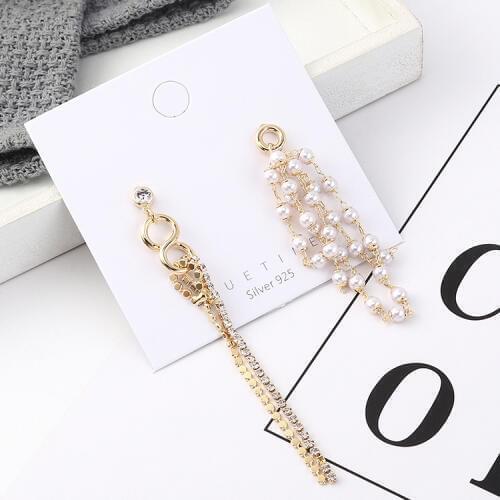 TONGKWOK Bohemia Exaggeration Dangle Earrings For Women Silk Thread Tassel Metal Long Chandelier Earrings #140147