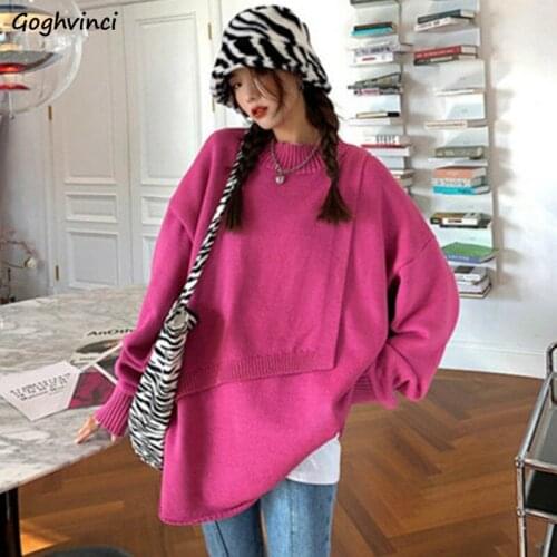 Women Pullovers Thickening Letter Oversize Designer Colorful Fashion Ulzzang Harajuku Daily All-match Sweater Spring Females New