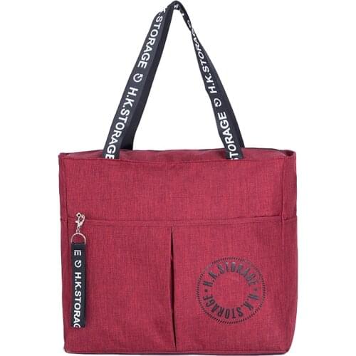 Handbags Women Bags Large Capacity Soft Handle Zipper Handbag Waterproof Polyester Fashion Totes