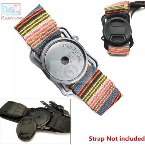 52mm 67mm 58mm / 43mm 52mm 55mm / 40.5 49mm 62mm / 72 77 82 Universal Anti-losing Camera Lens Cap Holder Keeper Buckle On Strap