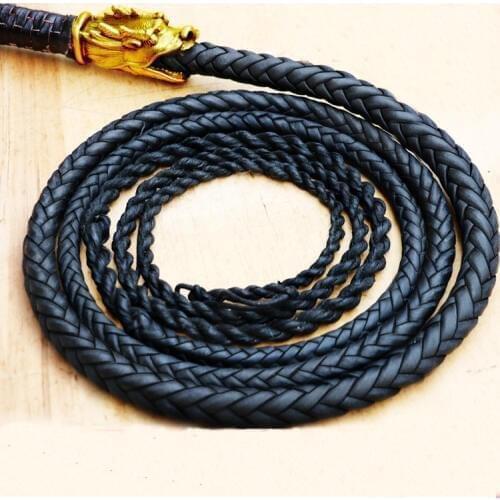 Pure Cowhide Ringing Whip Top Unicorn Whip Martial Art Whip Shepherd kungfu wushu whip