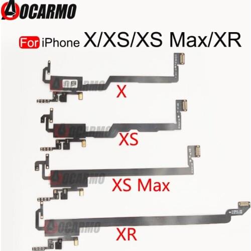 Ambient Proximity Light Sensor Flex Cable Ribbon Without Ear Speaker For iPhone X XS Max XR Replacement Parts
