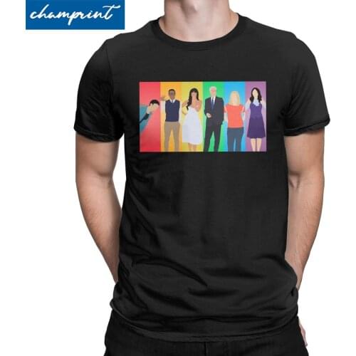 The Good Place T-Shirt for Men Community Tv Show Abed Troy Novelty Cotton Tee Shirt O Neck Short Sleeve T Shirt Printed Clothing