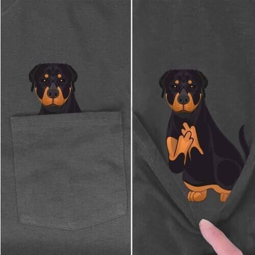 PLstar Cosmos T Shirts Summer Pocket dog printed t-shirt men for women shirts tops funny cotton black tees Drop shipping