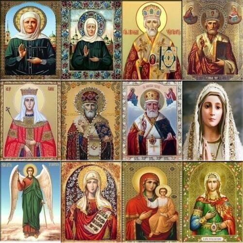DIY painting diamond embroidery religious icons diamond painting cross stitch diamond mosaic religion painting rhinestones H501