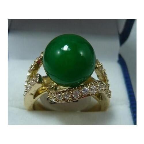 Red/blue Jade Bead jewelry Ring Size 6-9