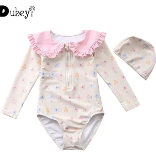 Long Sleeve Swimwear for Girls Toddler Swimwear Girl Bikini Girls One Piece Swimsuit Beach Swim Wear for Toddler