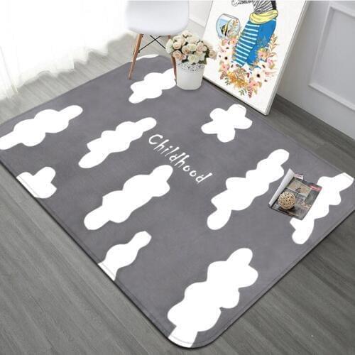 Cartoon Clouds Carpet Kids Room Soft Living Room Carpets Home Decoration Bedroom Rug Study Room Floor Mat Children Crawling Rugs