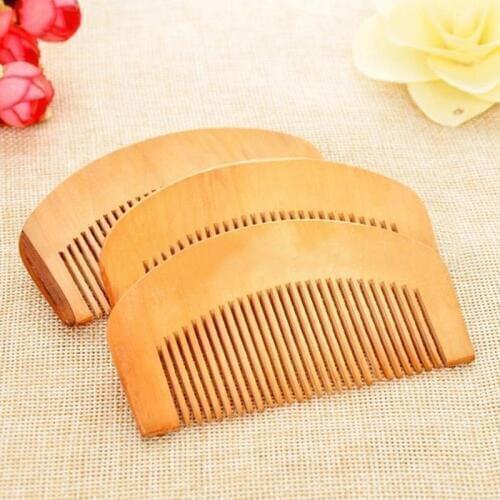 2021 New Practical Natural Wide Tooth Peach Wood No-static Massage Hair Mahogany Comb Make Up Tools Maquiagem 1Pc