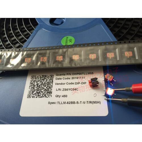 Original new 100% import DIP TLLM-62BB with lamp LED switch blue light touch switch 6*6*7.8