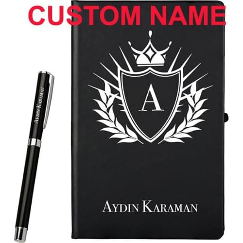 Custom Name Logo Personal Personalized A4 Notebook Pen Set Gift Business Notepad Diary Planning Planner Stationery 100 Pages