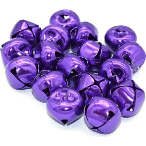 Purple Jingle Bell Cross Bells Charms Christmas Bell Pendant Bells Ornament Bell Pet Bell Holiday Bell for Collar Christmas Home