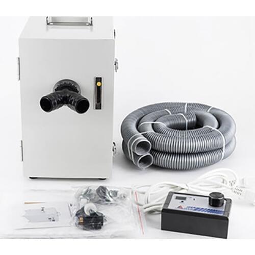Digital Control Dental Dust Collector Double Wheel Motor Strong Power Dental Vacuum Dust Extractor for Dental Laboratory