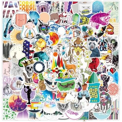 10/30/50/100PCS Mixed Cute Cartoon Graffiti Stickers Aesthetic Laptop Skateboard Car Guitar Phone Kawaii Decal Kid Toy Sticker