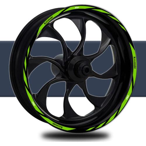 Reflective Motorcycle Accessories Wheel Sticker 17 Hub Decals Rim Stripe Tape For Kawasaki Ninja 250 400 650 Z 600 800 900 1000