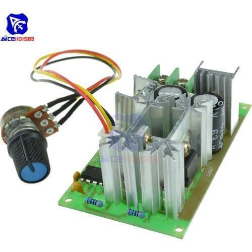 Universal DC 10v 60V DC Motor Speed Regulator PWM Motor Speed Controller Switch 20A Current Regulator High Power Drive Module