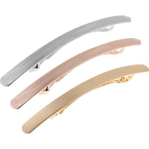 Vintage Slim Metal Hair Barrettes Clips French Barrette for Thick Hair Ponytail Holder for Women DIY Hair Accessories Wholesale