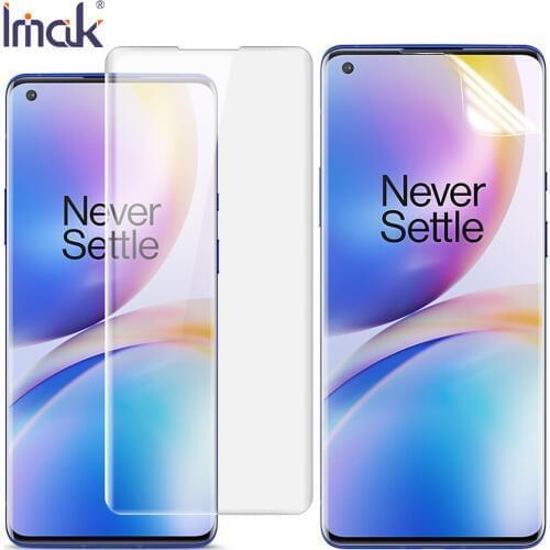 Imak Hydrogel Film For Oneplus 8 Pro Front Rear Back Soft Screen Protective Transparent oleophobic 1+8 Pro